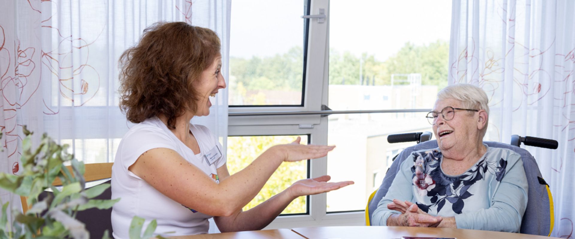 Cliënt krijgt logopedie