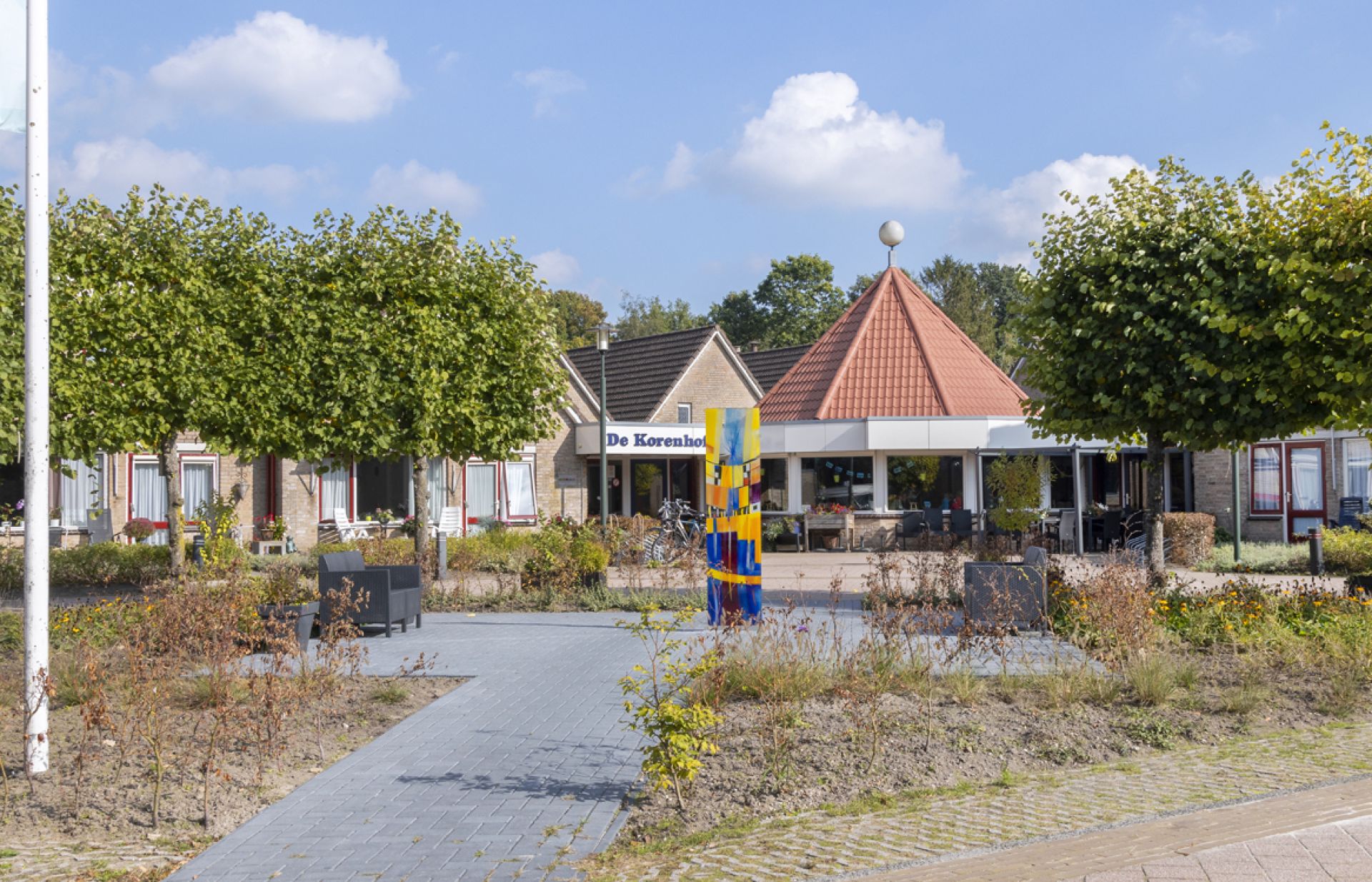 Buitenkant gebouw De Korenhof