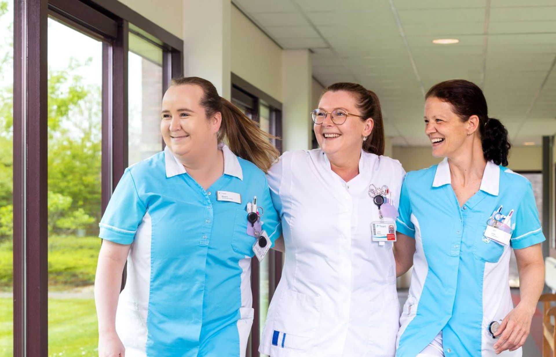 Drie vriendinnen werken samen bij Treant