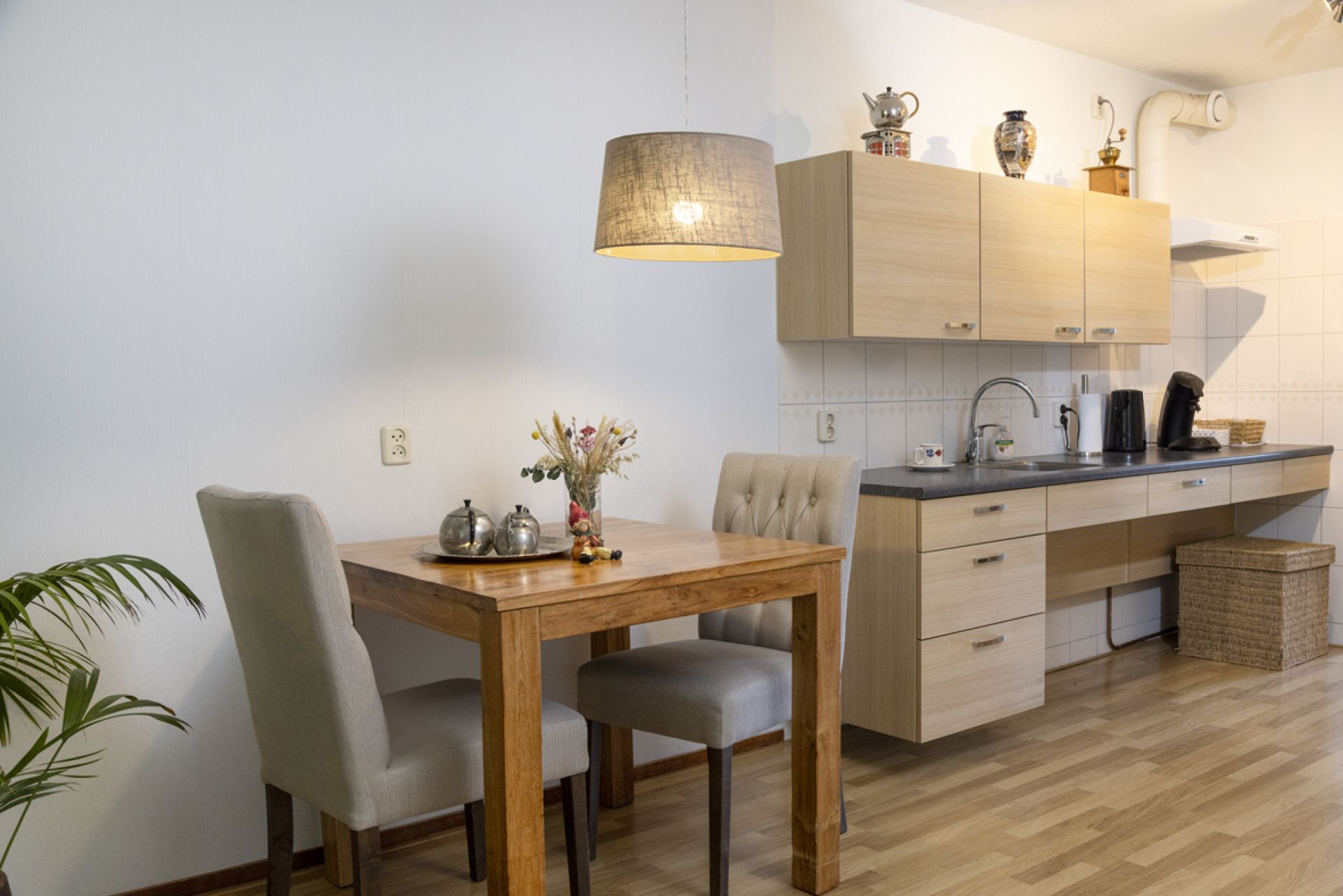 Eethoek en keuken in De Horst