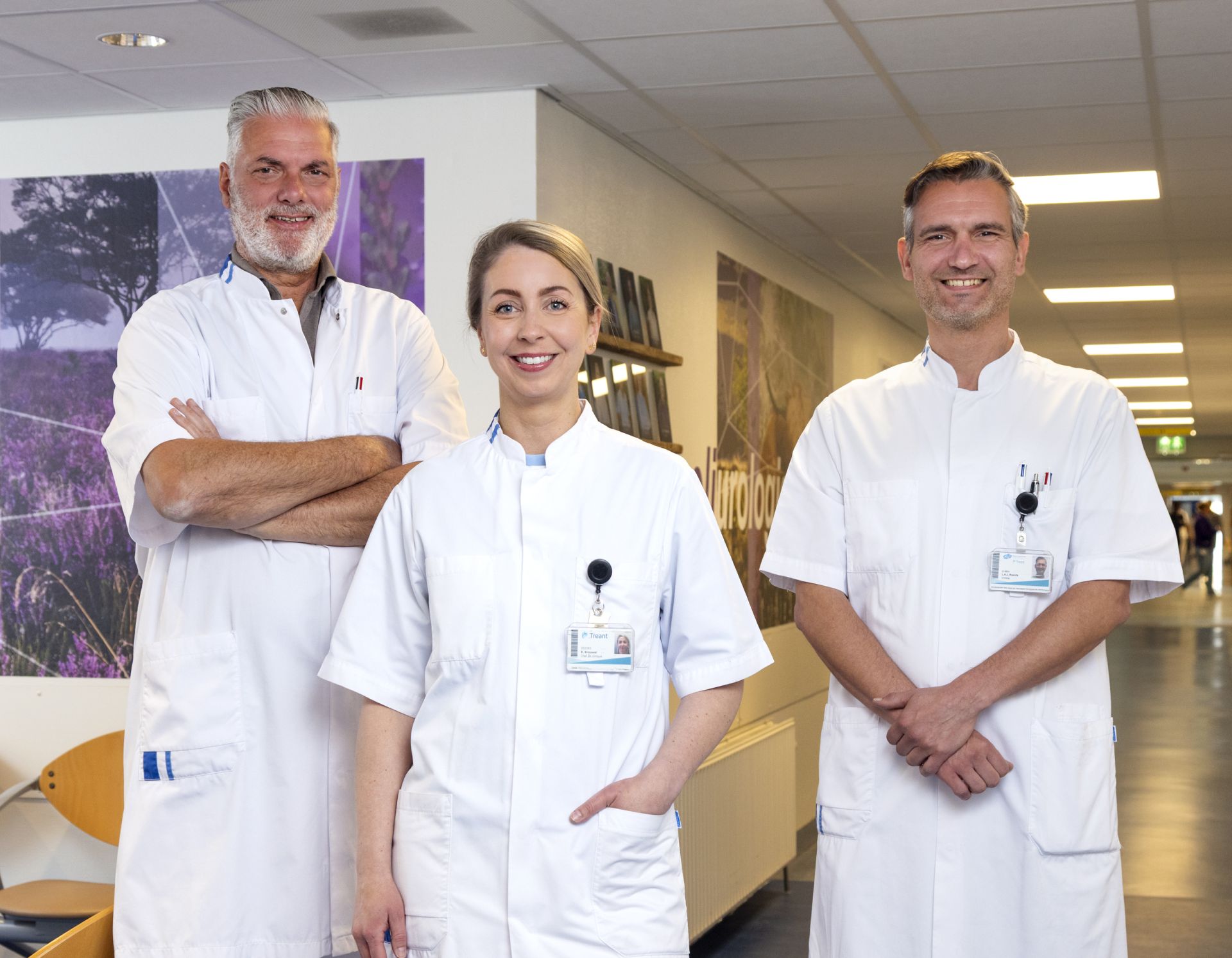 Urologen Ben Knipscheer, Esmee Krouwel en Luc Roelofs