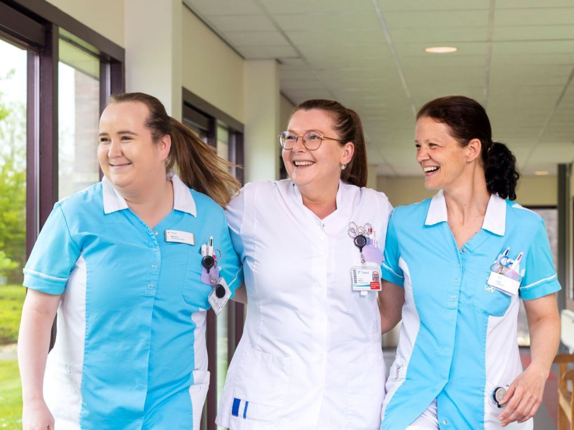 Drie vriendinnen werken samen bij Treant