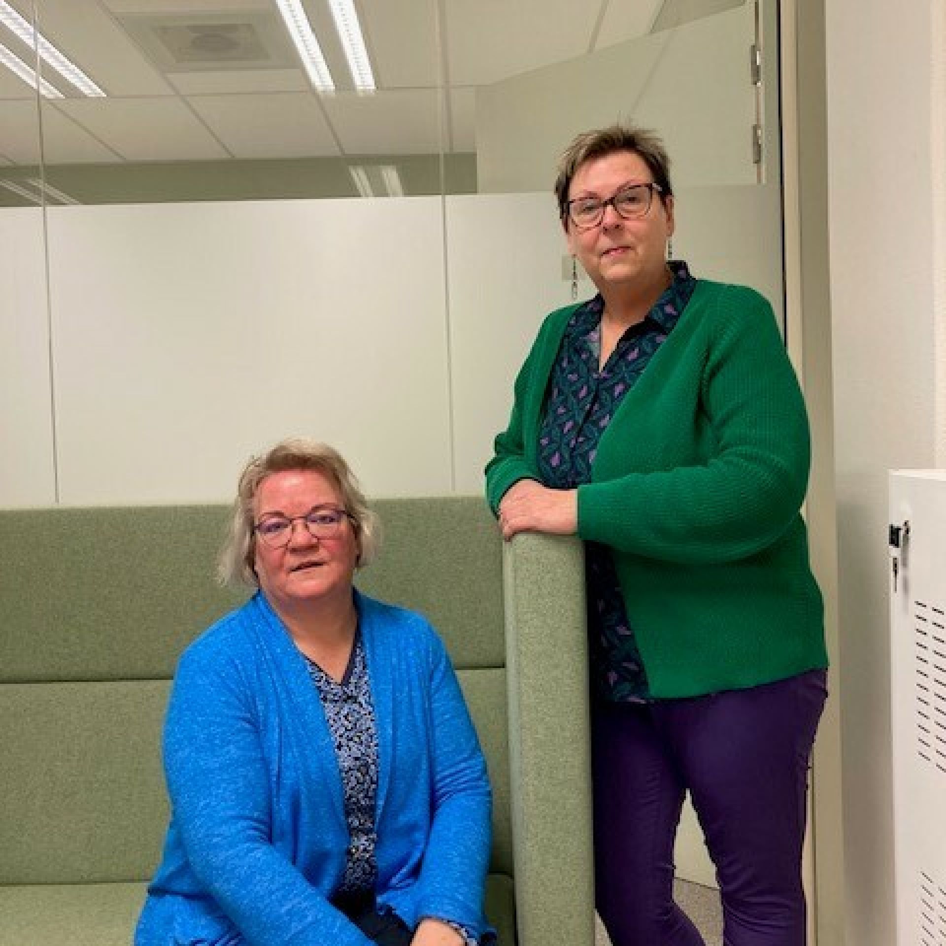 Stagecoördinatoren Jettie Hofsteenge en Johanna Brouwer